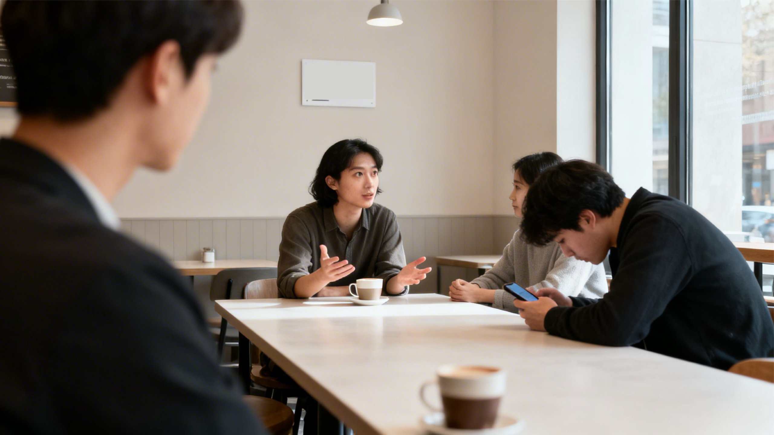 how to approach someone you like cafe discussion