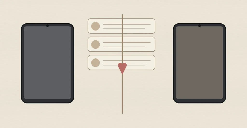 hinge vs bumble — supporting editorial image