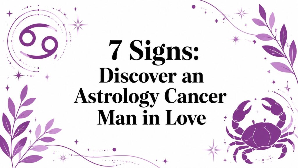 7 Signs: Discover an Astrology Cancer Man in Love