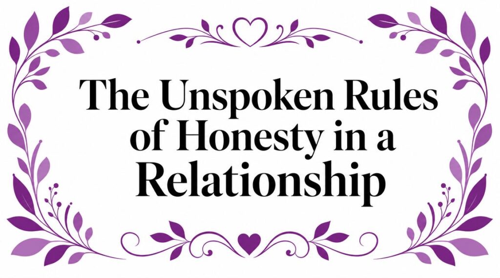 The Unspoken Rules of Honesty in a Relationship
