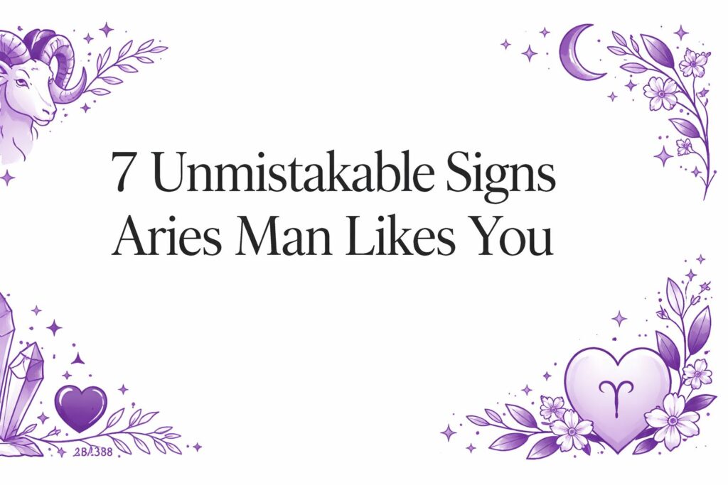 7 Unmistakable Signs Aries Man Likes You
