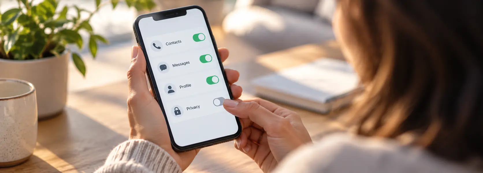 phone verification safety with private smartphone settings